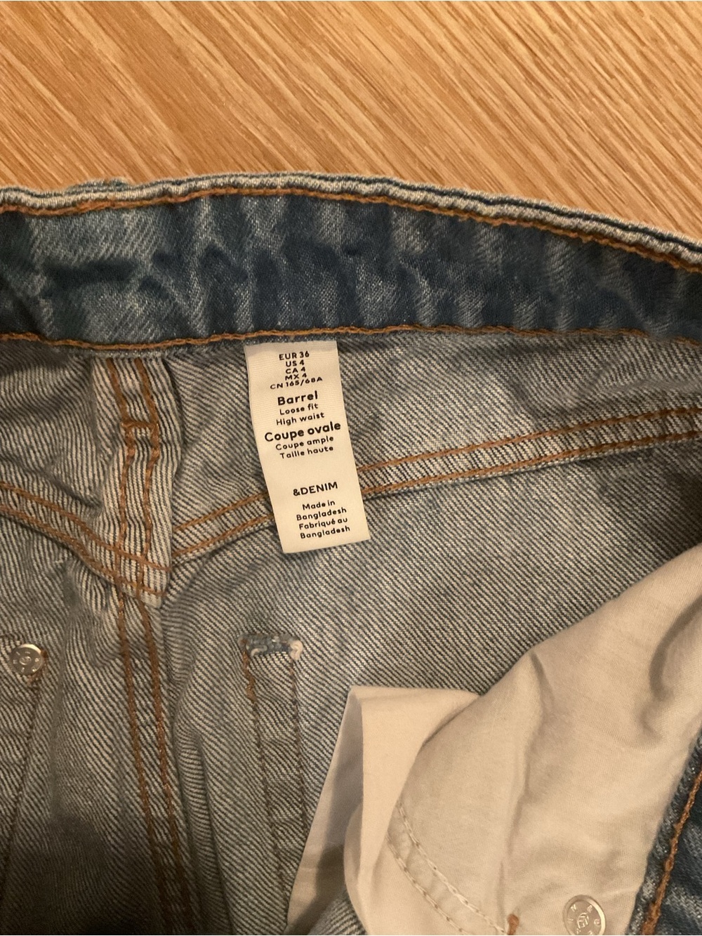H&M Light Blue Denim High-Waist Jeans
